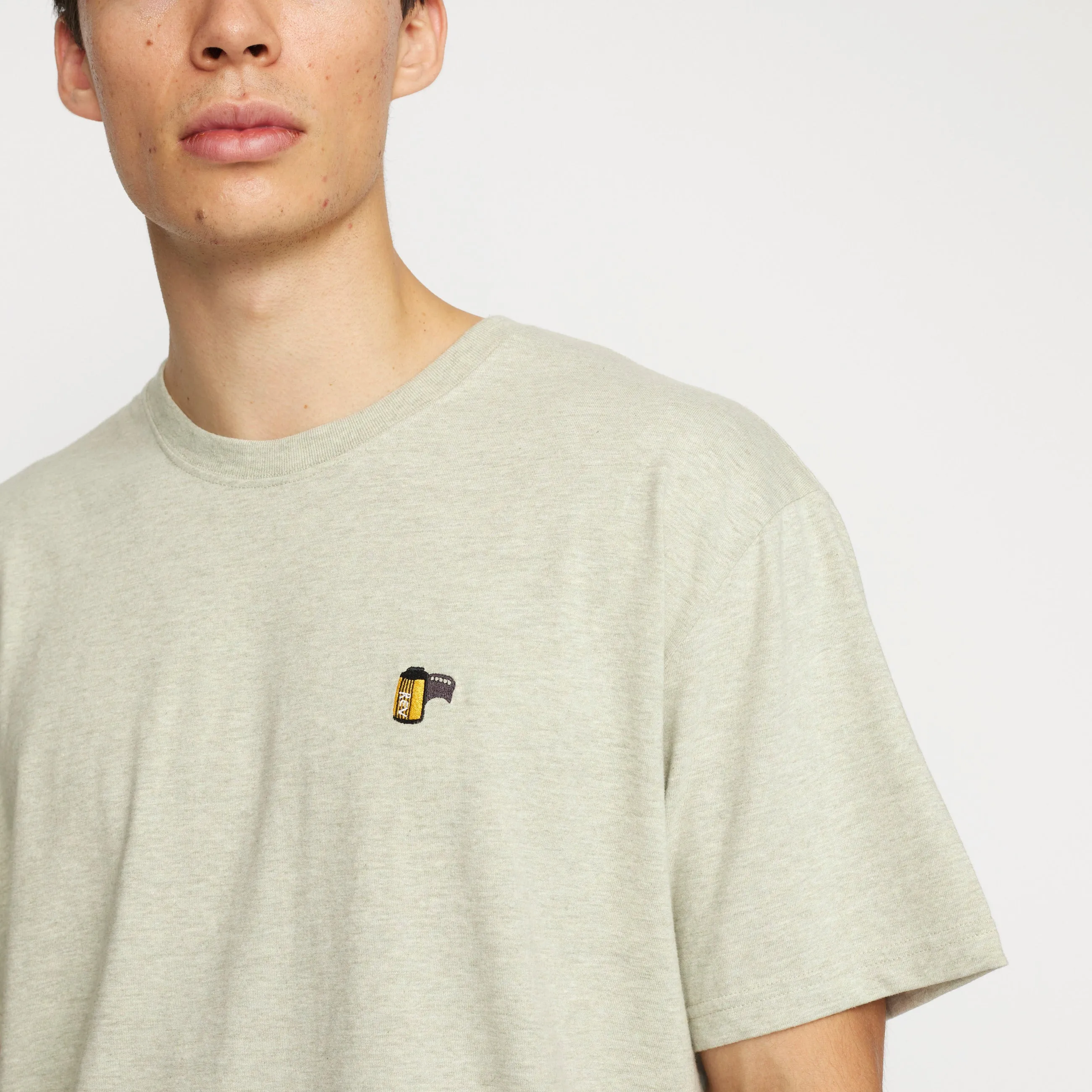 Application T-Shirt / 1378 FIL - Lightgreen-melange sold by Revolution