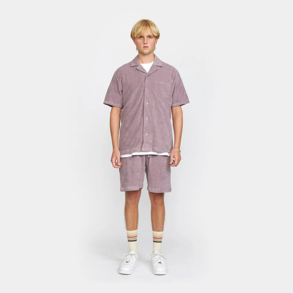 Terry Short-sleeved Cuban Shirt / 3823 - Purple sold by Revolution product image thumbnail 2