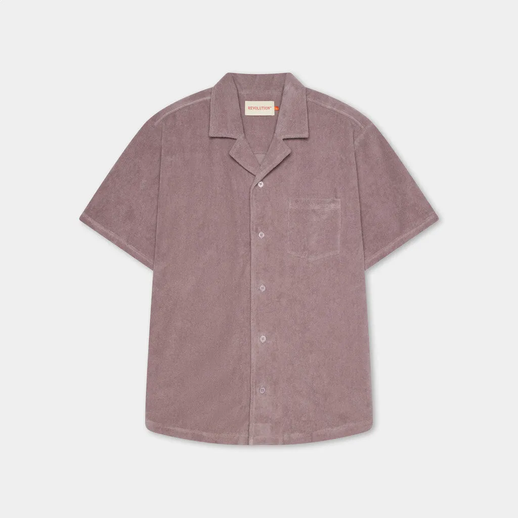 Terry Short-sleeved Cuban Shirt / 3823 - Purple sold by Revolution product image thumbnail 5
