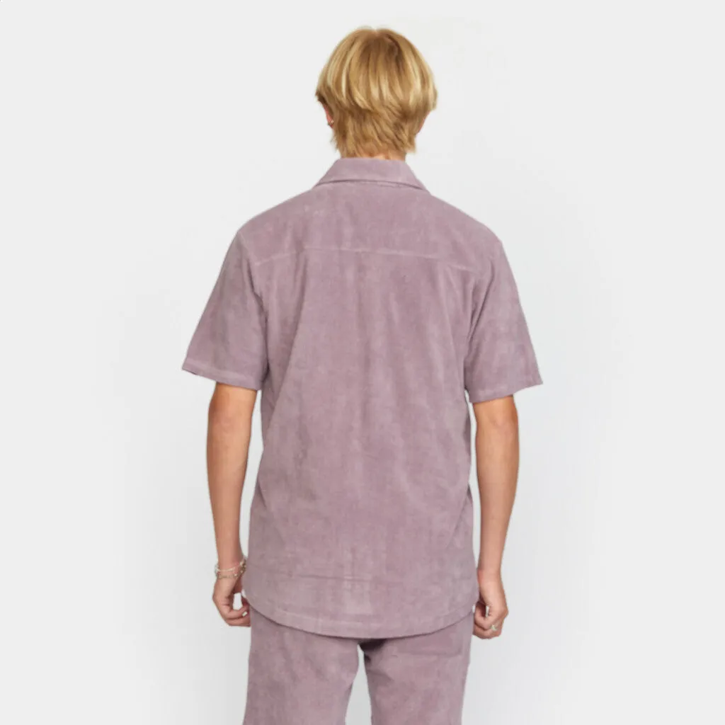 Terry Short-sleeved Cuban Shirt / 3823 - Purple sold by Revolution product image thumbnail 3
