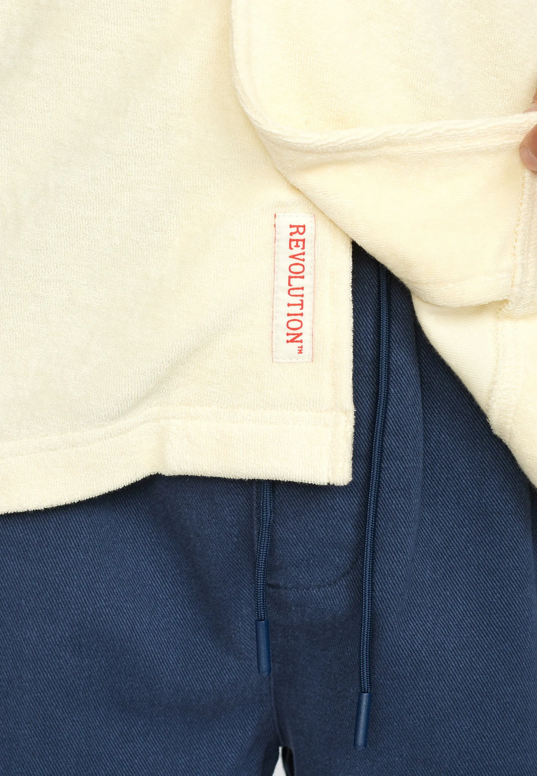 Terry Short-sleeved Cuban Shirt / 3823 - Offwhite sold by Revolution product image thumbnail 5