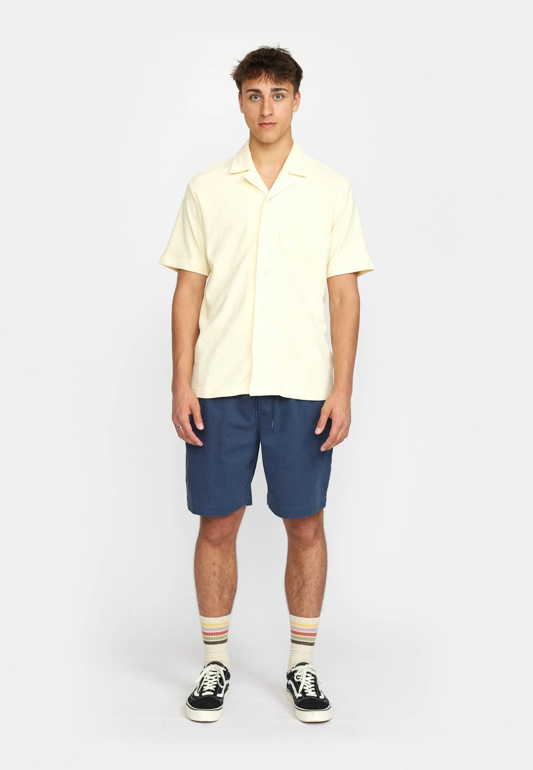 Terry Short-sleeved Cuban Shirt / 3823 - Offwhite sold by Revolution product image thumbnail 2