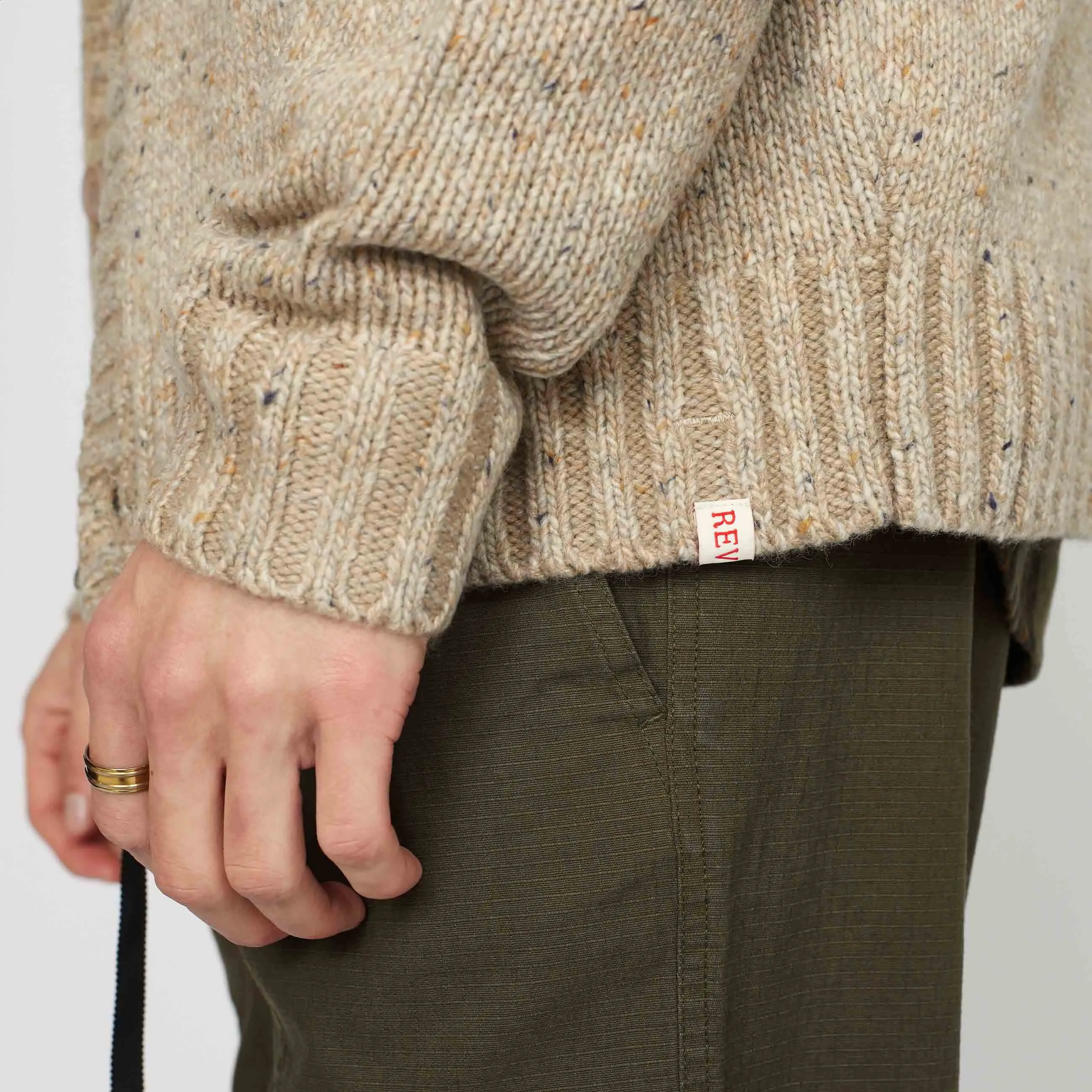 Knit Cardigan / 6543 - Offwhite sold by Revolution product image thumbnail 4