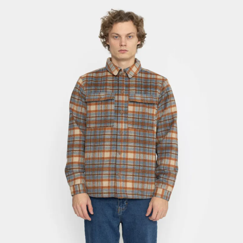 Lined Overshirt W Buttons / 3965 - Dustblue sold by Revolution