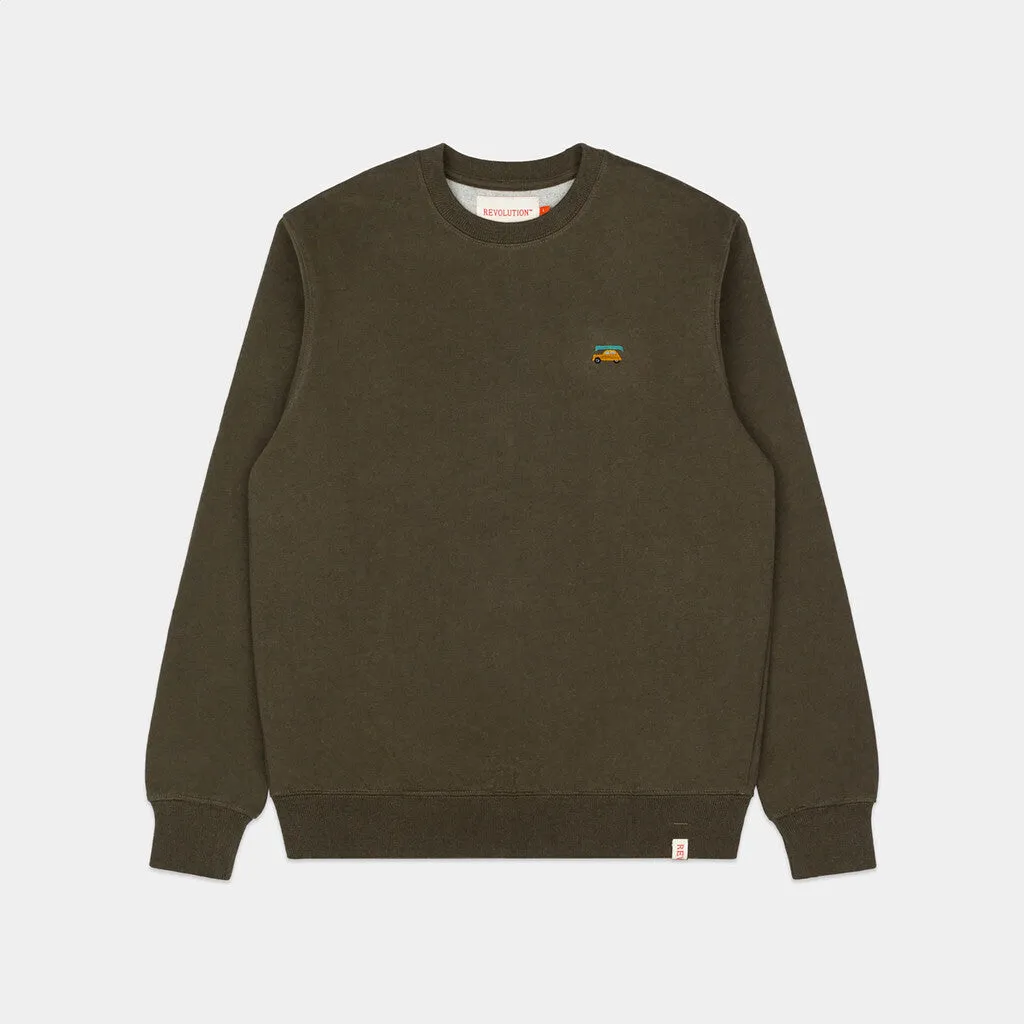 Crewneck / 2718 2CV - Army-melange sold by Revolution product image thumbnail 5