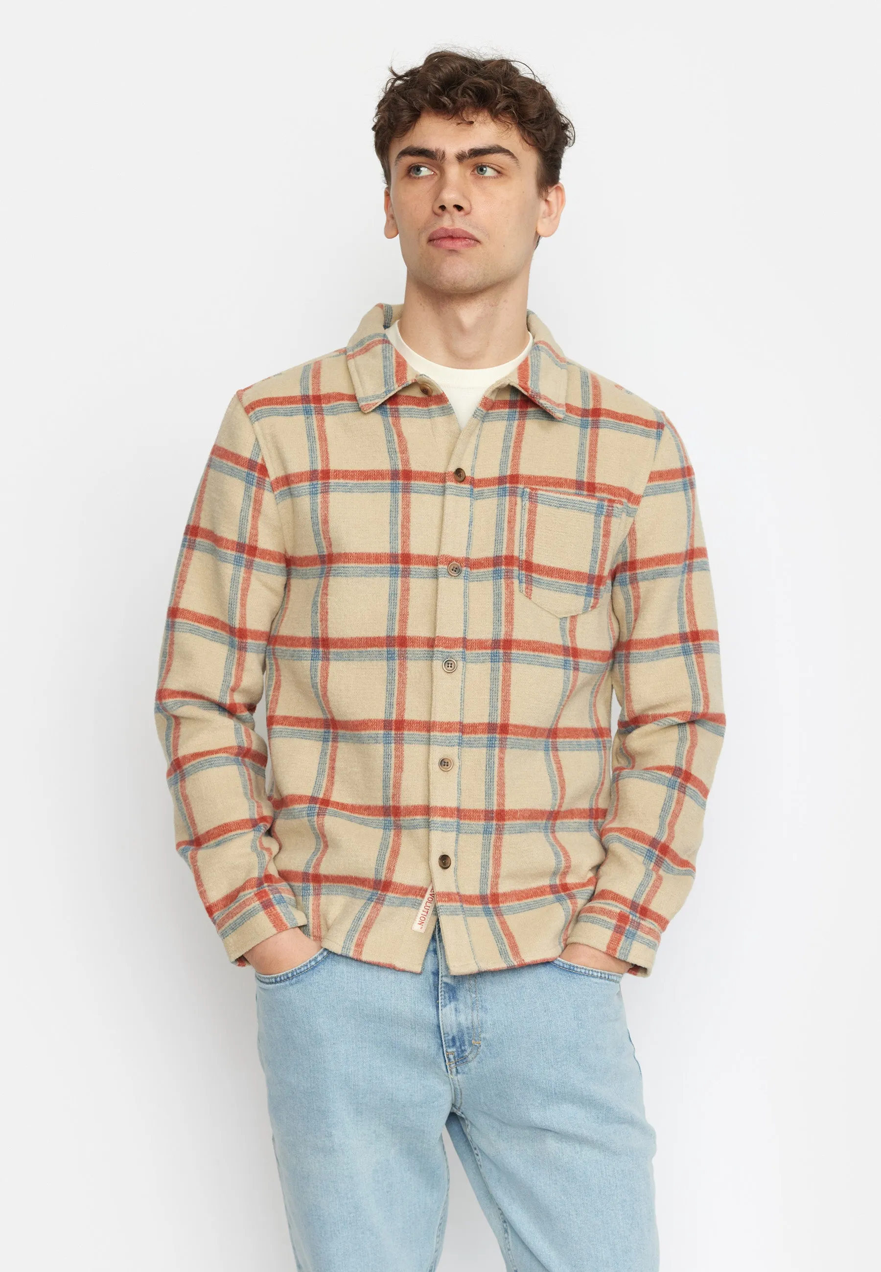 Casual Overshirt / 3839 - Offwhite sold by Revolution