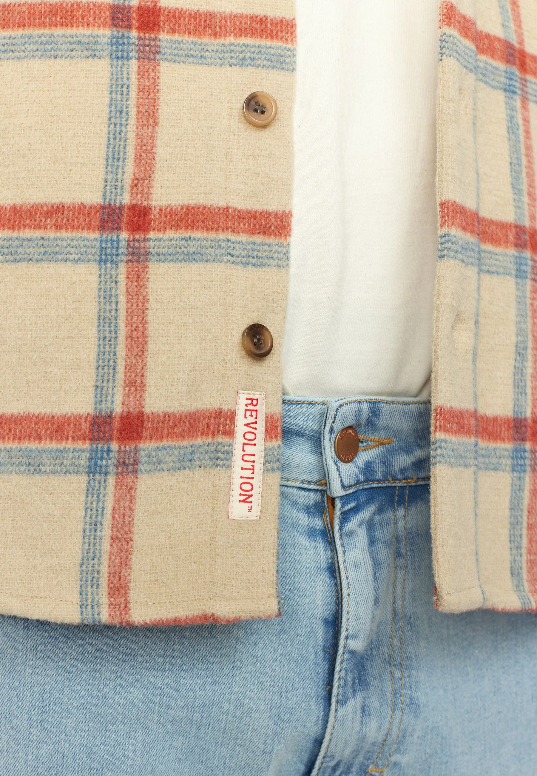 Casual Overshirt / 3839 - Offwhite sold by Revolution product image thumbnail 4