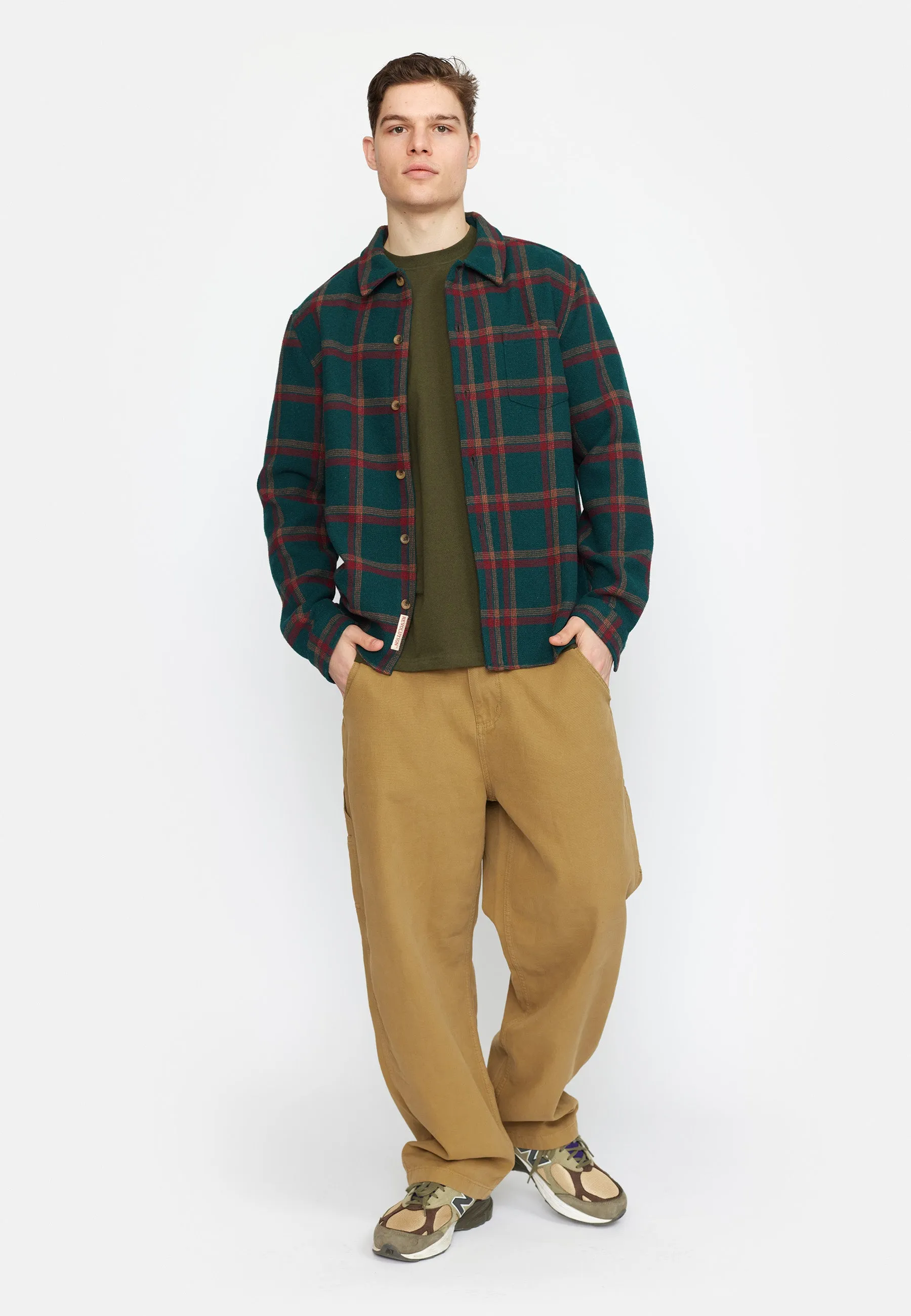 Casual Overshirt / 3839 - Green sold by Revolution product image thumbnail 3