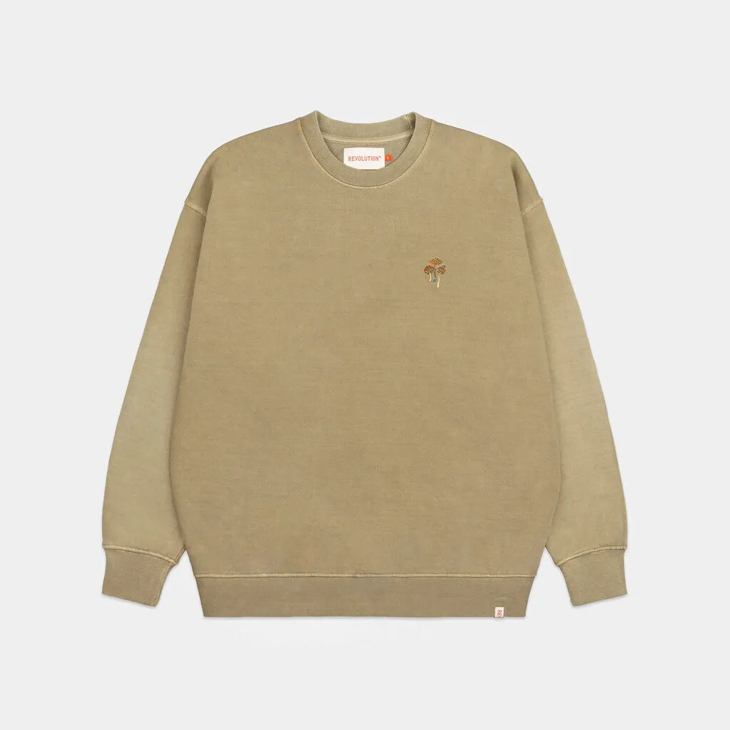 Loose Crewneck / 2734 MUS - Khaki sold by Revolution product image thumbnail 2