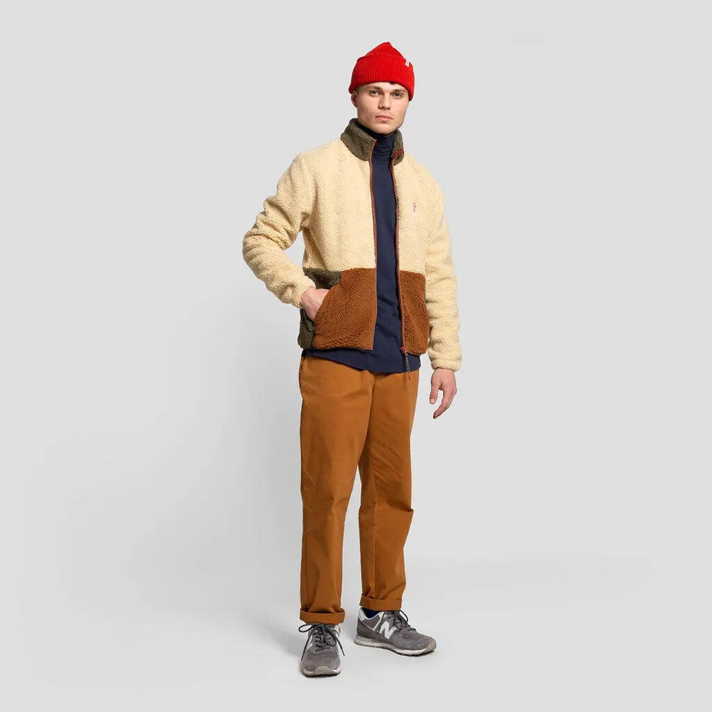 Blocked Teddy Jacket / 7715 - Offwhite sold by Revolution