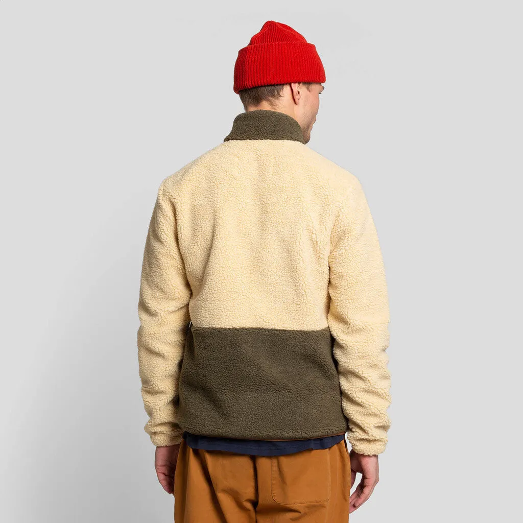 Blocked Teddy Jacket / 7715 - Offwhite sold by Revolution product image thumbnail 2