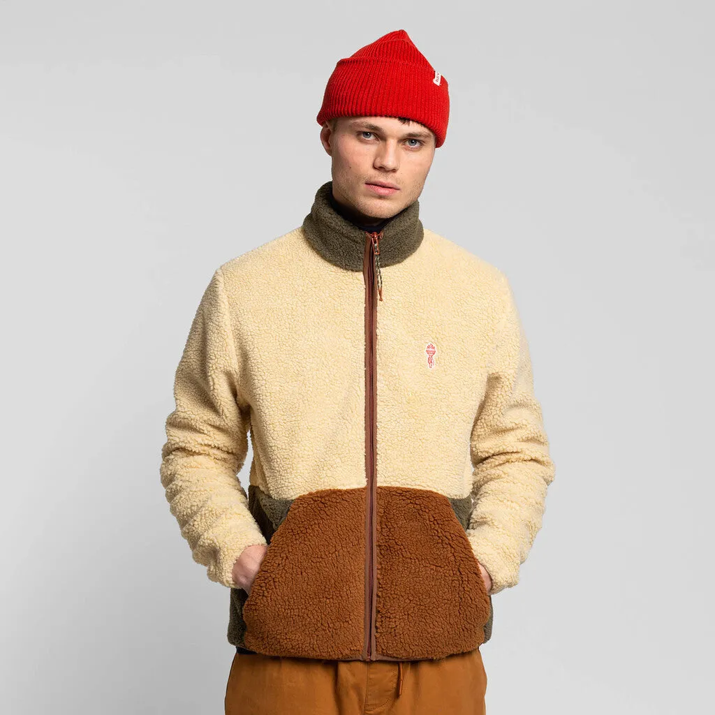 Blocked Teddy Jacket / 7715 - Offwhite sold by Revolution product image thumbnail 4