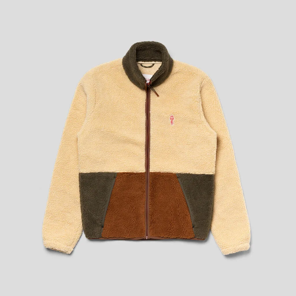 Blocked Teddy Jacket / 7715 - Offwhite sold by Revolution product image thumbnail 5