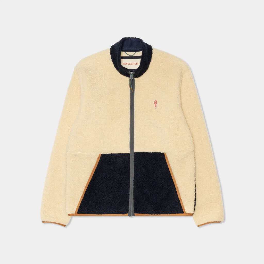 Blocked Teddy Jacket / 7715 - Dustblue sold by Revolution product image thumbnail 5