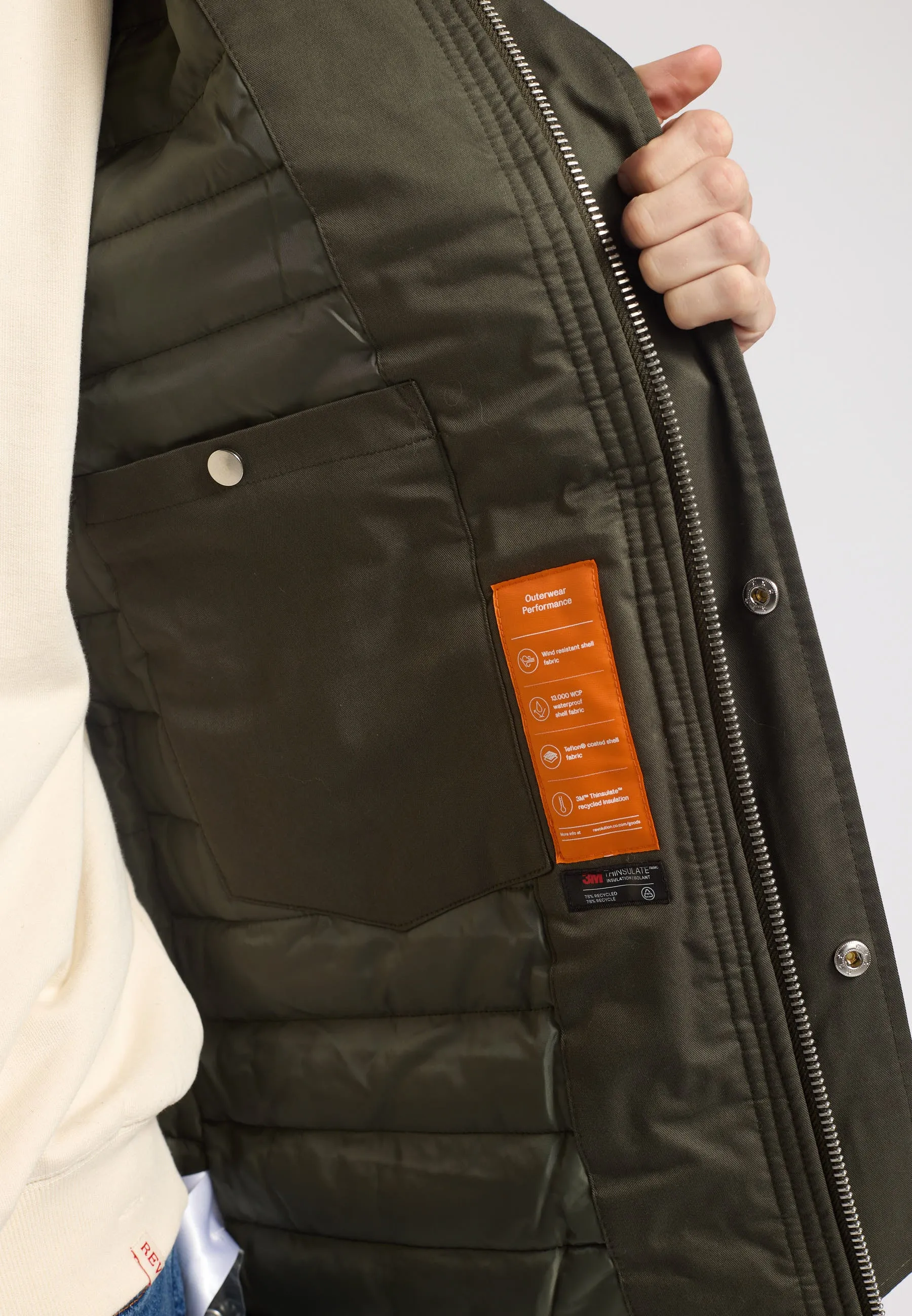 Fishtail Parka / 7689 - Army sold by Revolution product image thumbnail 5