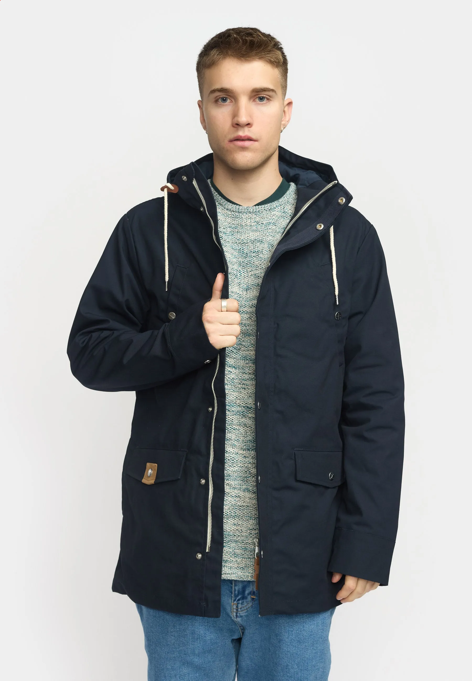Hooded Jacket / 7287 - Navy sold by Revolution product image thumbnail 2