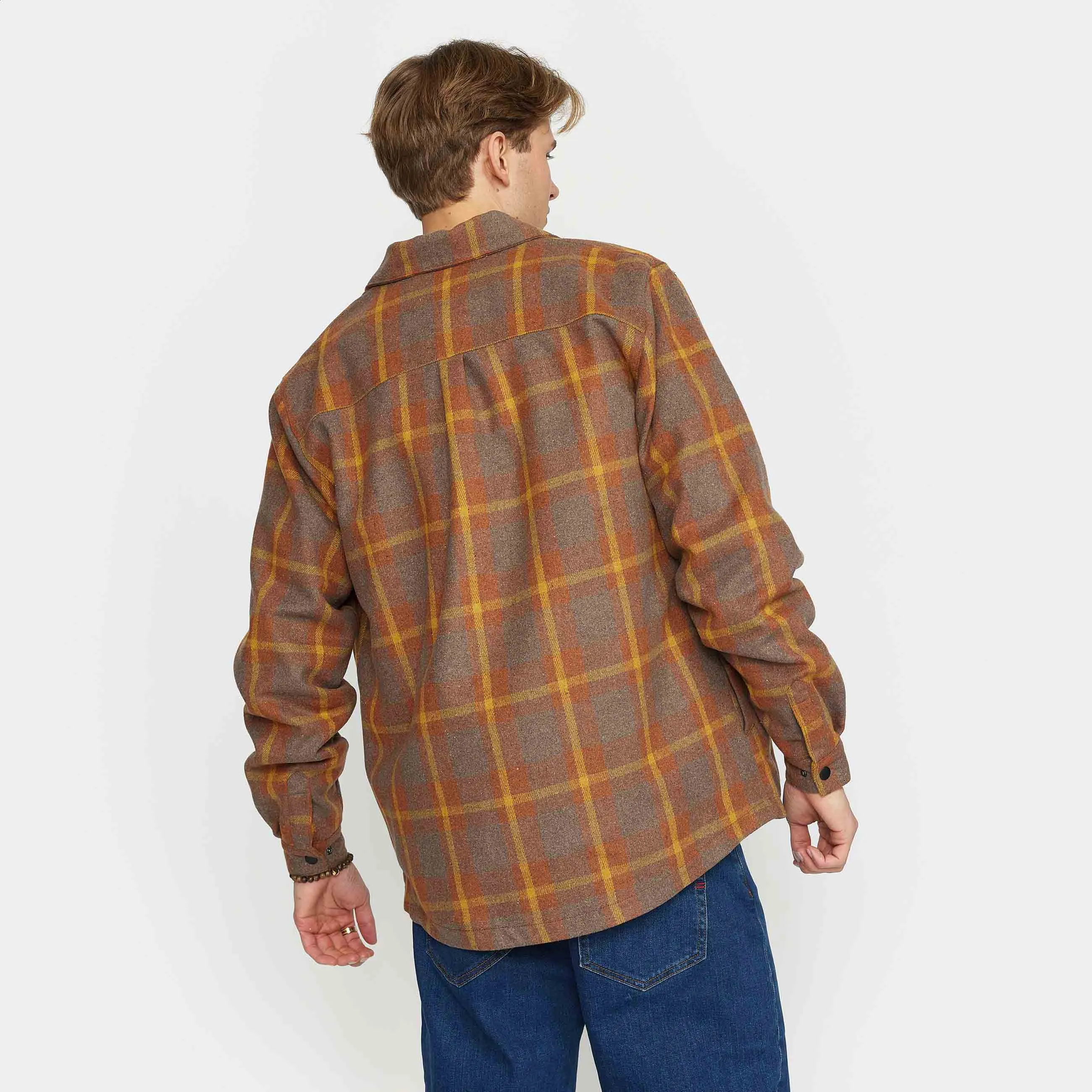 Lined Overshirt w Zipper / 3143 - Brown sold by Revolution product image thumbnail 3