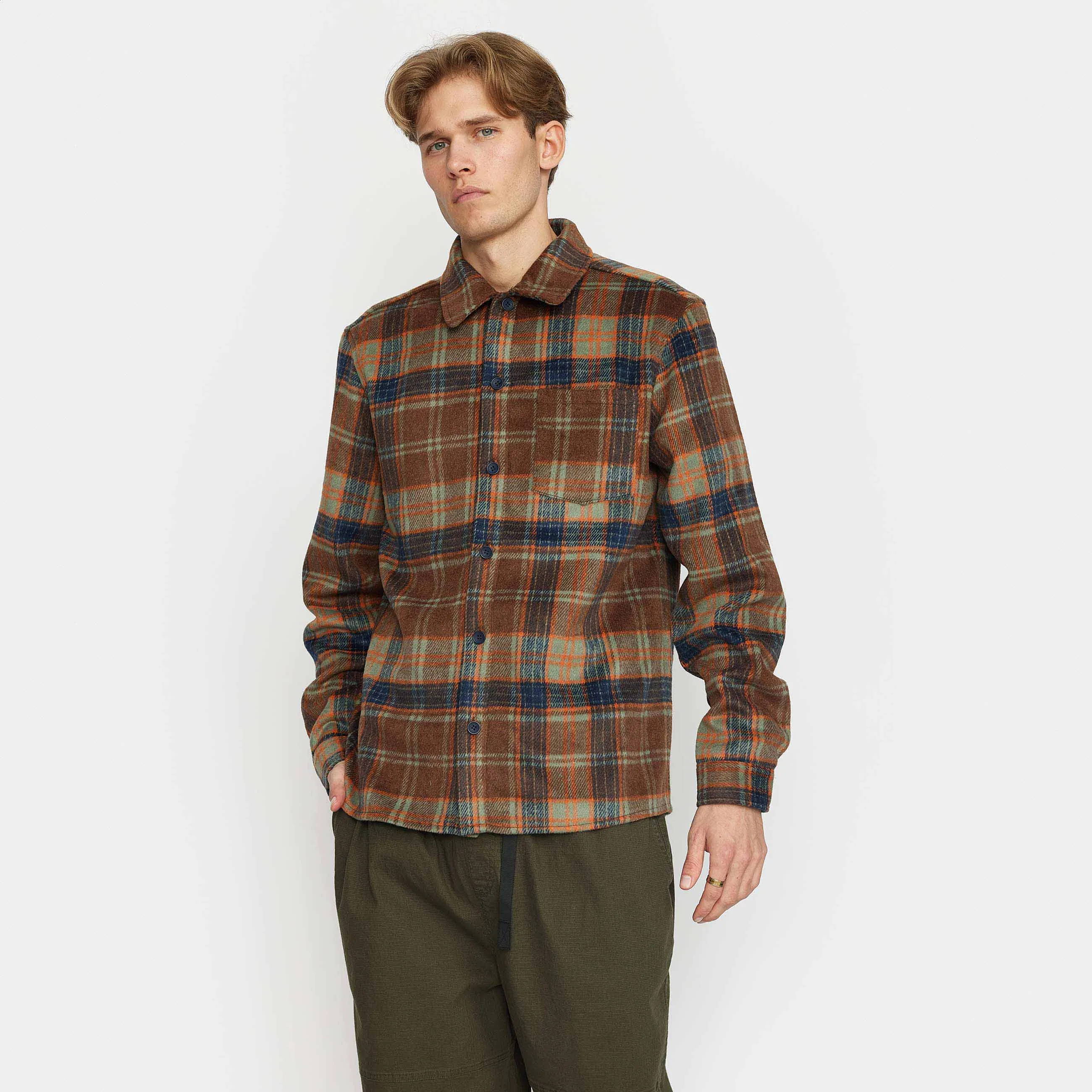 Casual Overshirt / 3138 - Brown sold by Revolution