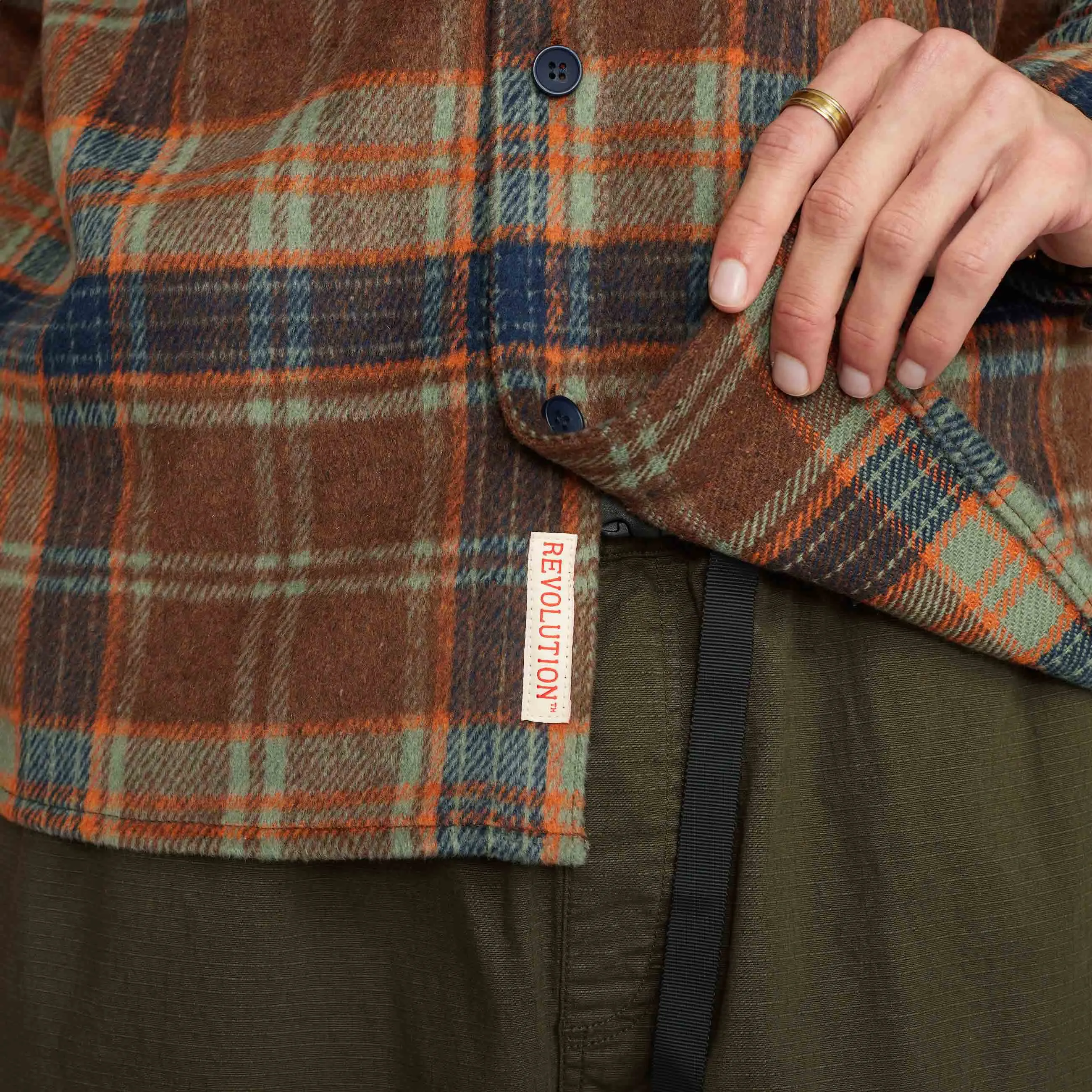 Casual Overshirt / 3138 - Brown sold by Revolution product image thumbnail 4