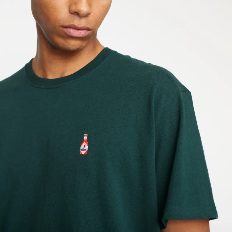 Application T-Shirt / 1378 HOT - Darkgreen-melange sold by Revolution