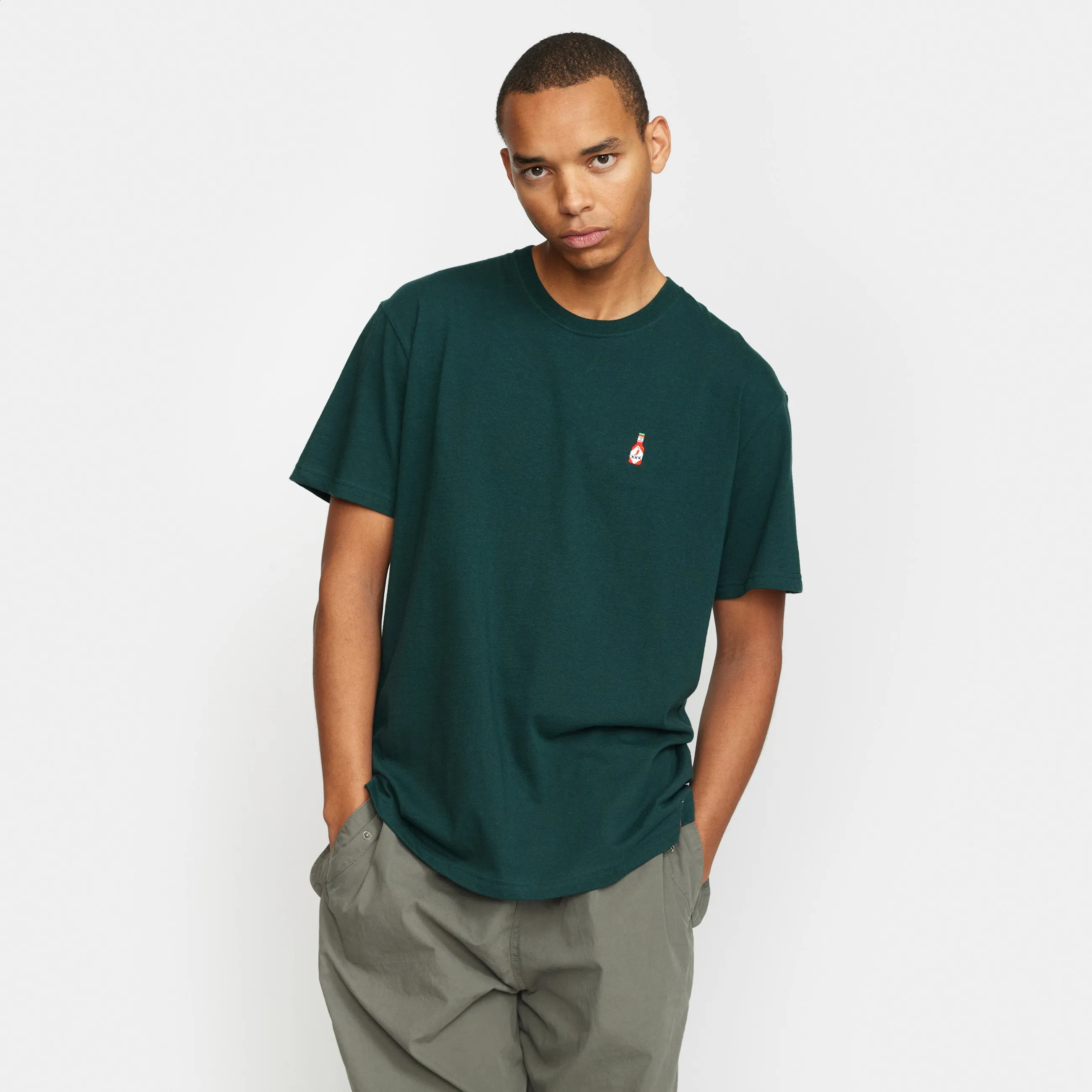 Application T-Shirt / 1378 HOT - Darkgreen-melange sold by Revolution product image thumbnail 3