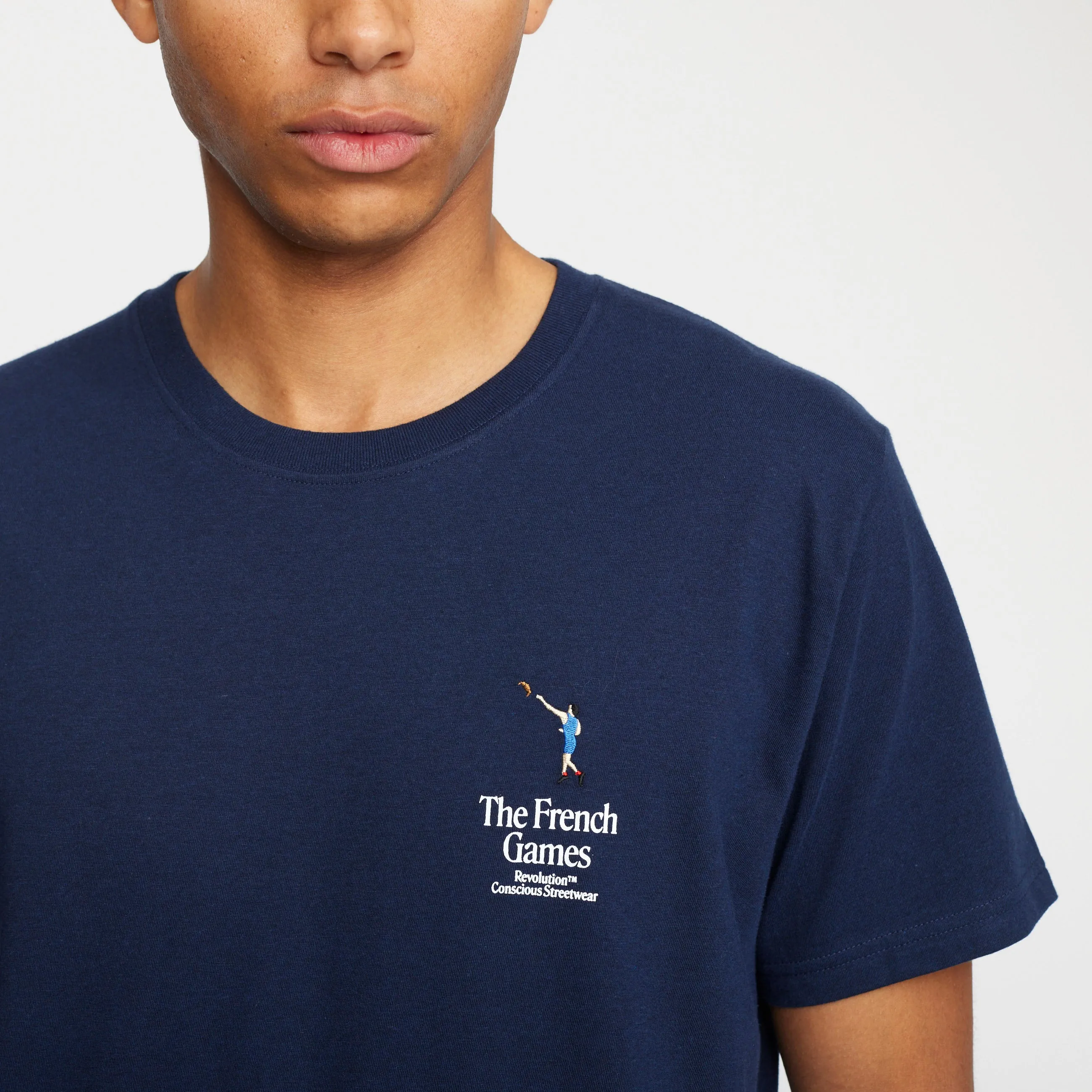 Application T-Shirt / 1377 SHO - Navy-melange sold by Revolution