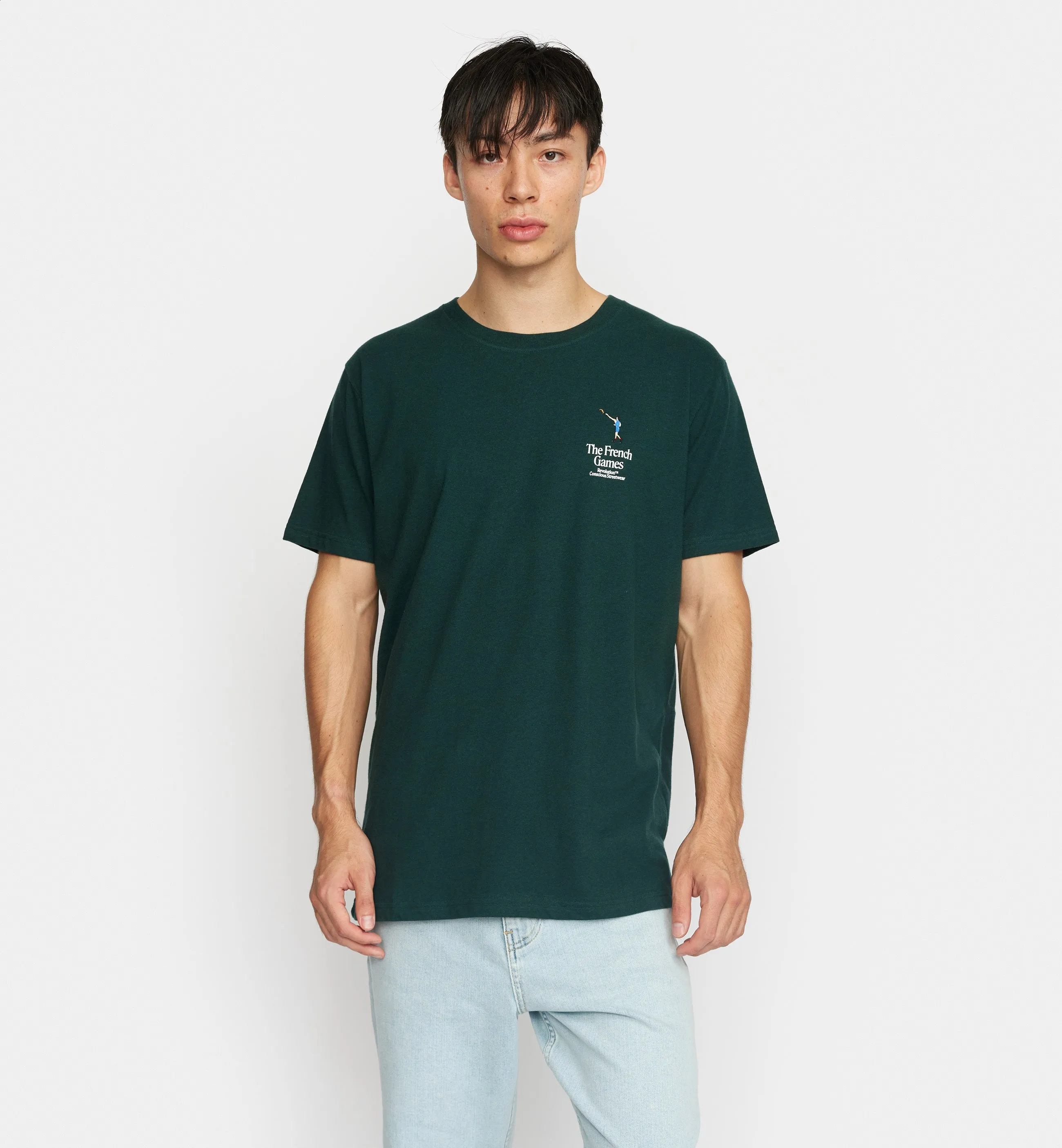 Application T-Shirt / 1377 SHO - Darkgreen-melange sold by Revolution product image thumbnail 3