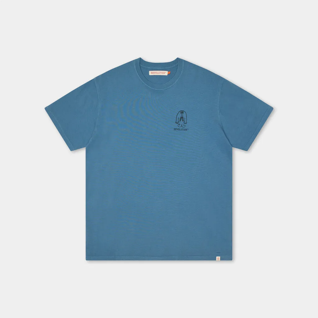 Loose T-shirt / 1372 MON - Blue sold by Revolution