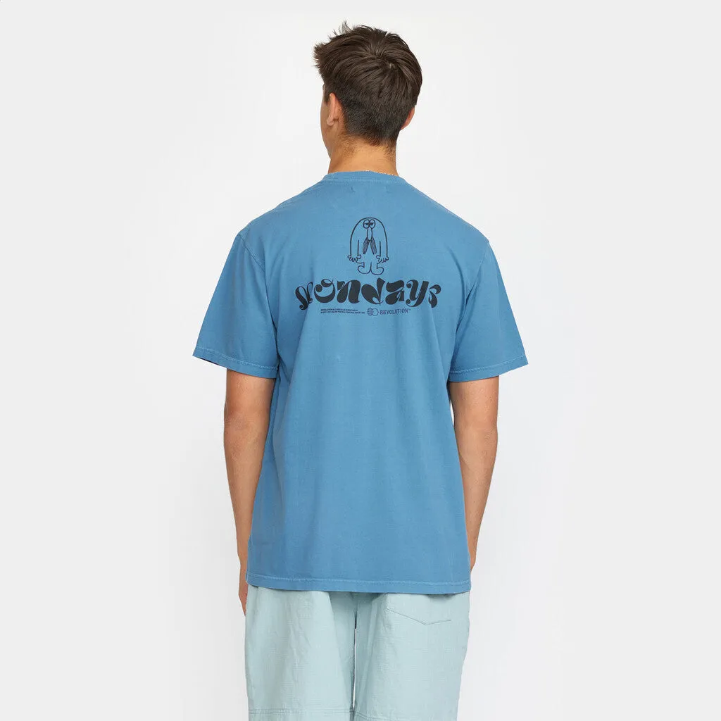 Loose T-shirt / 1372 MON - Blue sold by Revolution product image thumbnail 4