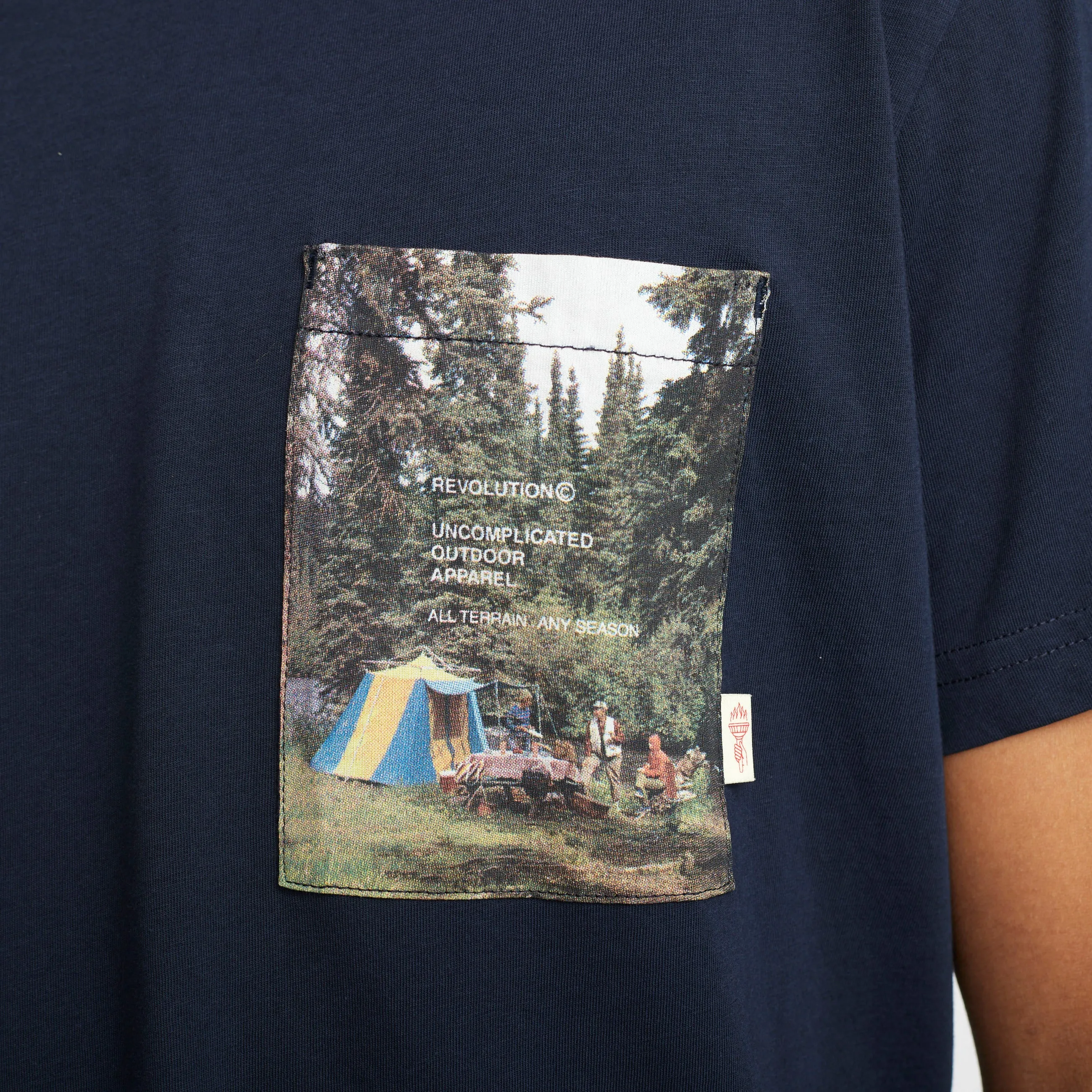 Printed T-shirt / 1381 TEN - Navy sold by Revolution product image thumbnail 2