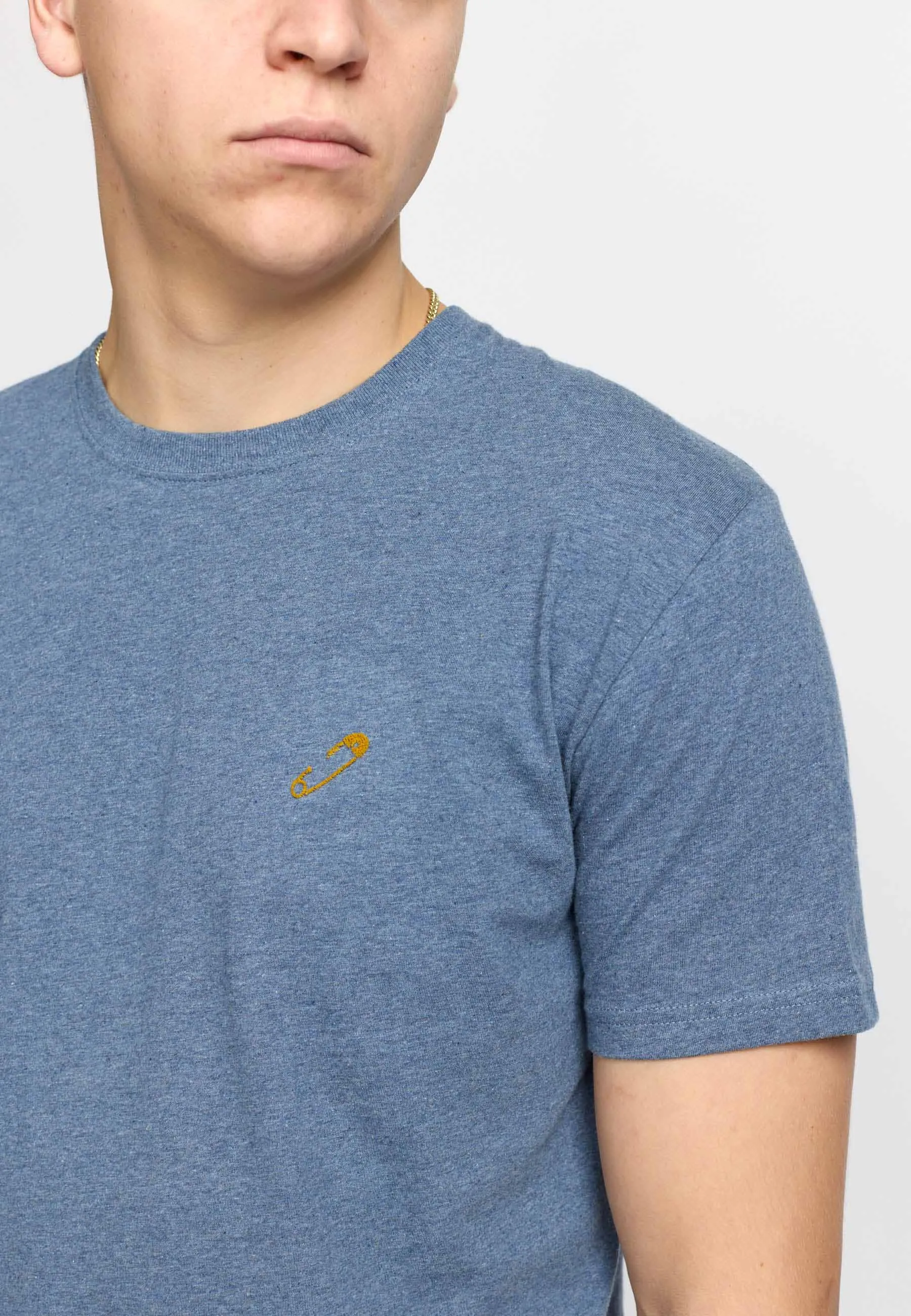 Application T-Shirt / 1379 SAF - Blue-melange sold by Revolution