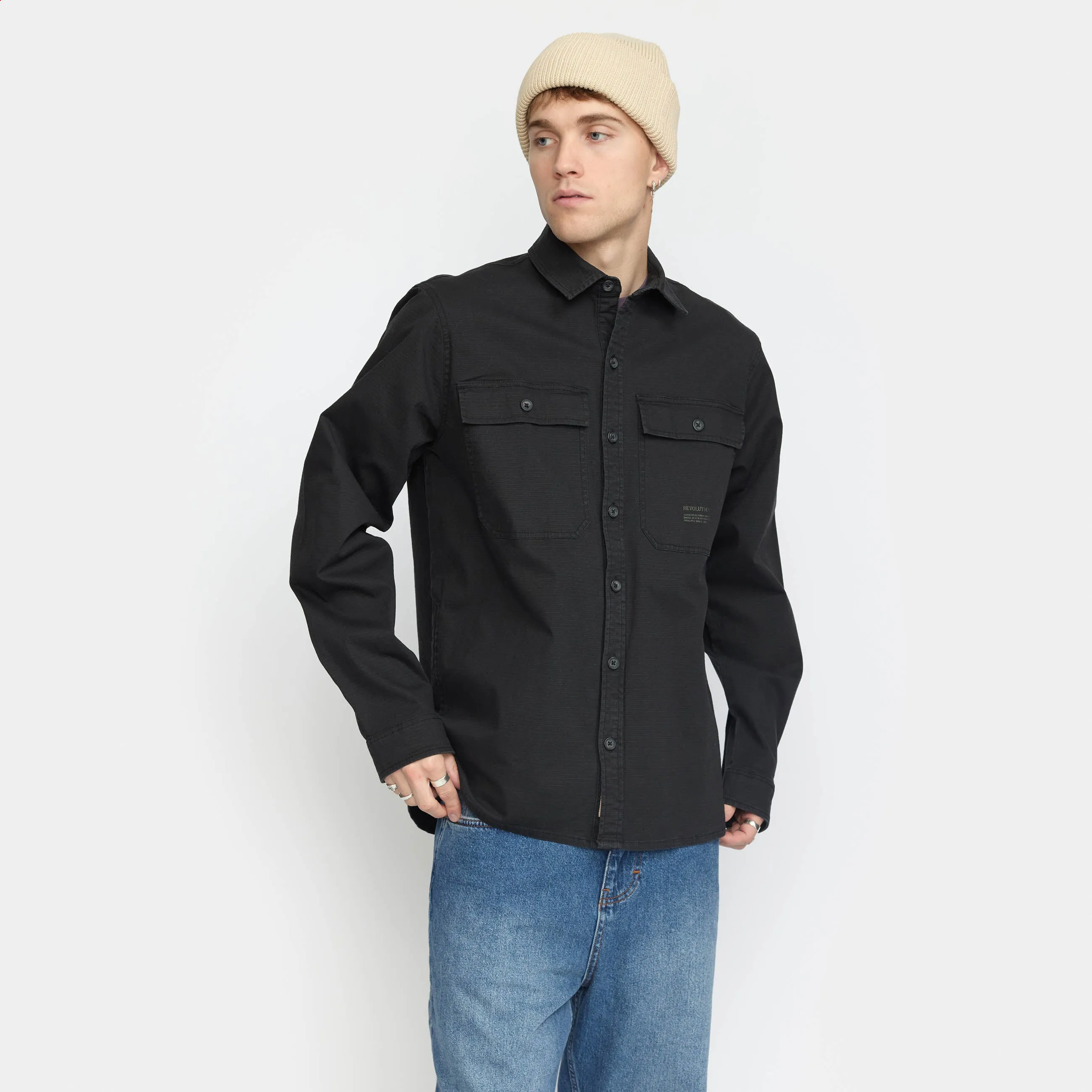 Worker Overshirt / 3133 - Black sold by Revolution