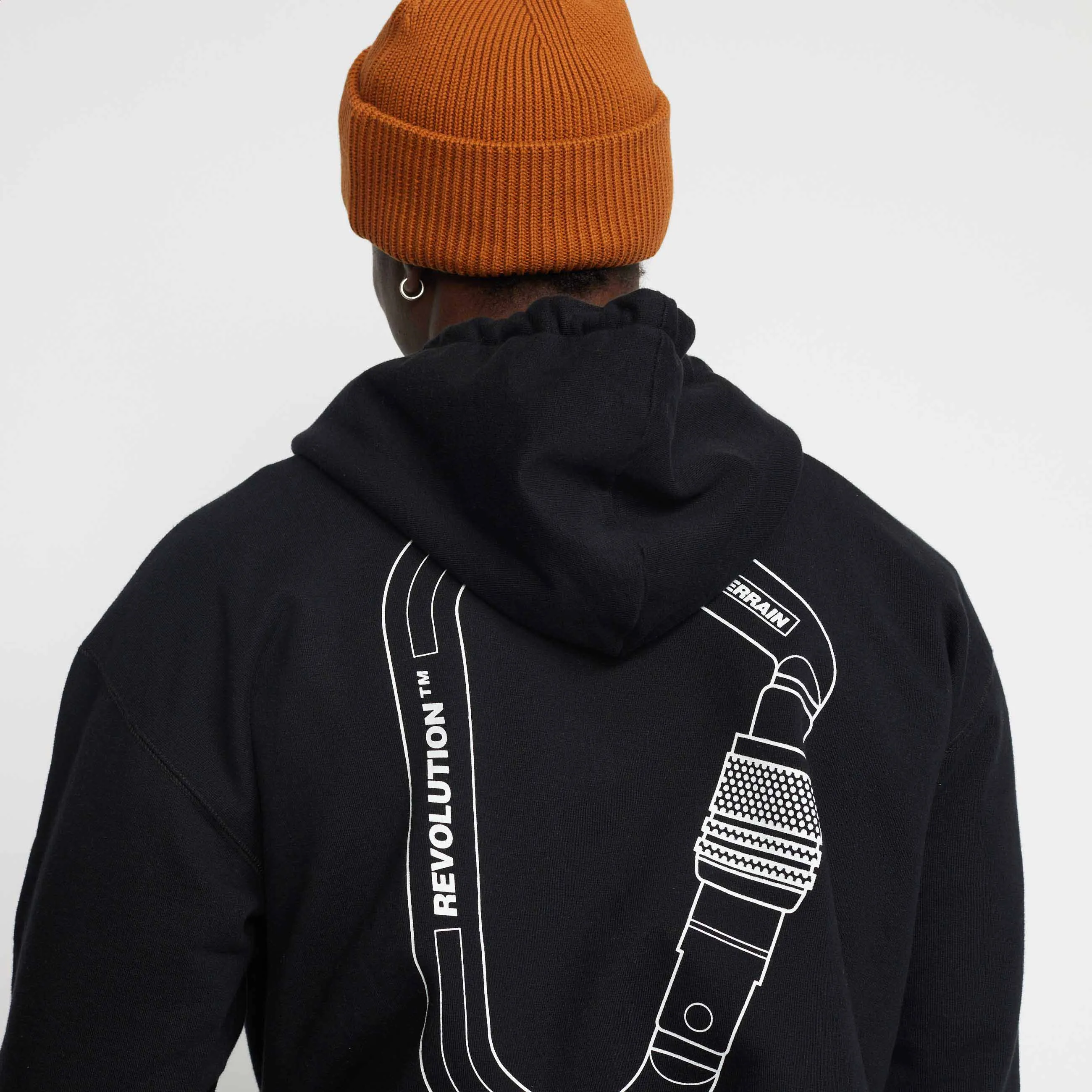 Printed Hoodie / 2781 CAR - Black sold by Revolution product image thumbnail 3