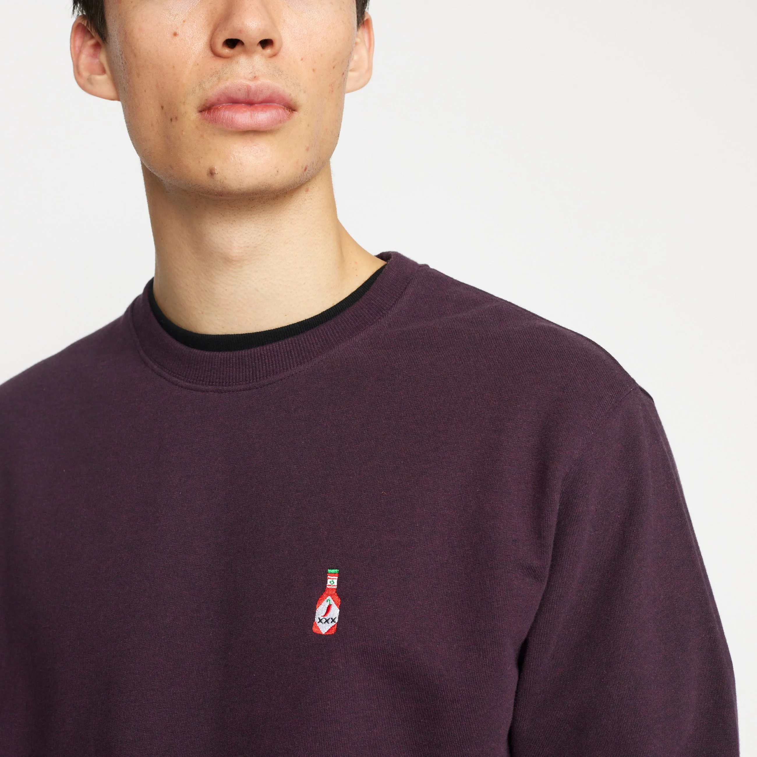 Application Sweatshirt / 2779 HOT - Purple-melange sold by Revolution