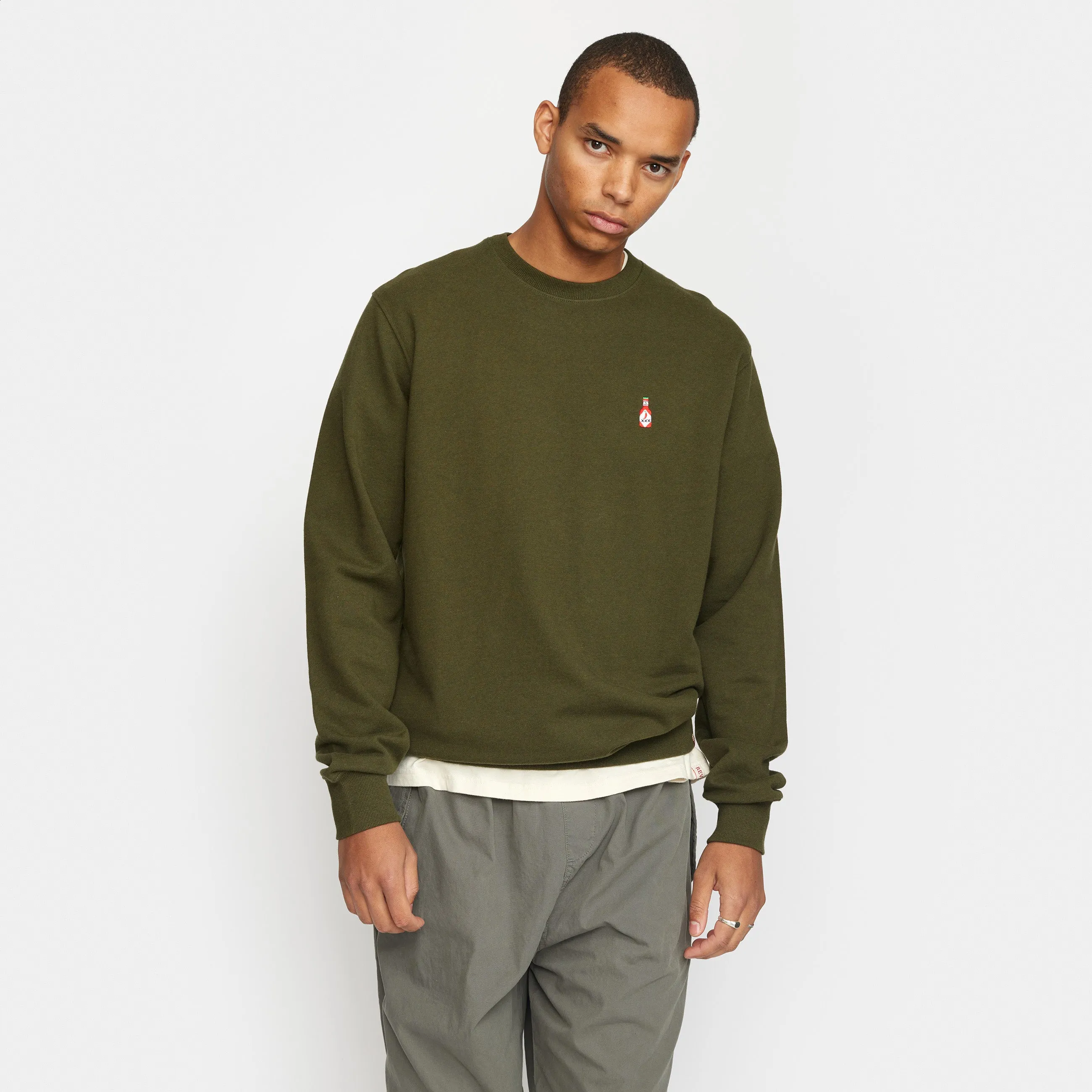 Application Sweatshirt / 2779 HOT - Army-melange sold by Revolution product image thumbnail 3