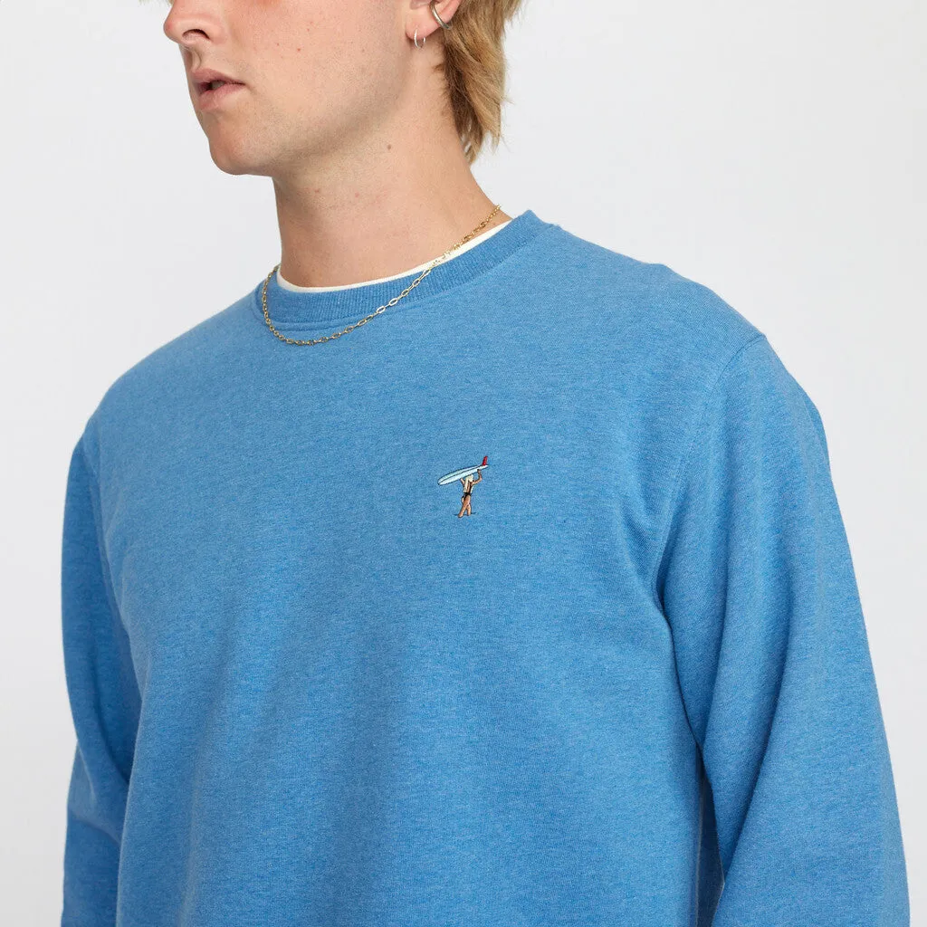 Regular Crewneck / 2772 GIR - Blue-melange sold by Revolution