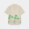 Short-sleeved Cuban Shirt / 3104 - Offwhite sold by Revolution