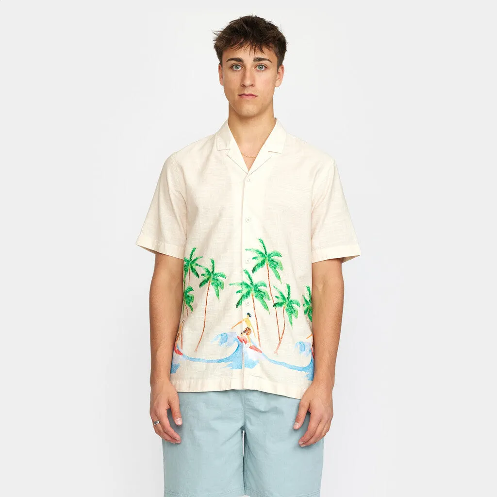 Short-sleeved Cuban Shirt / 3104 - Offwhite sold by Revolution