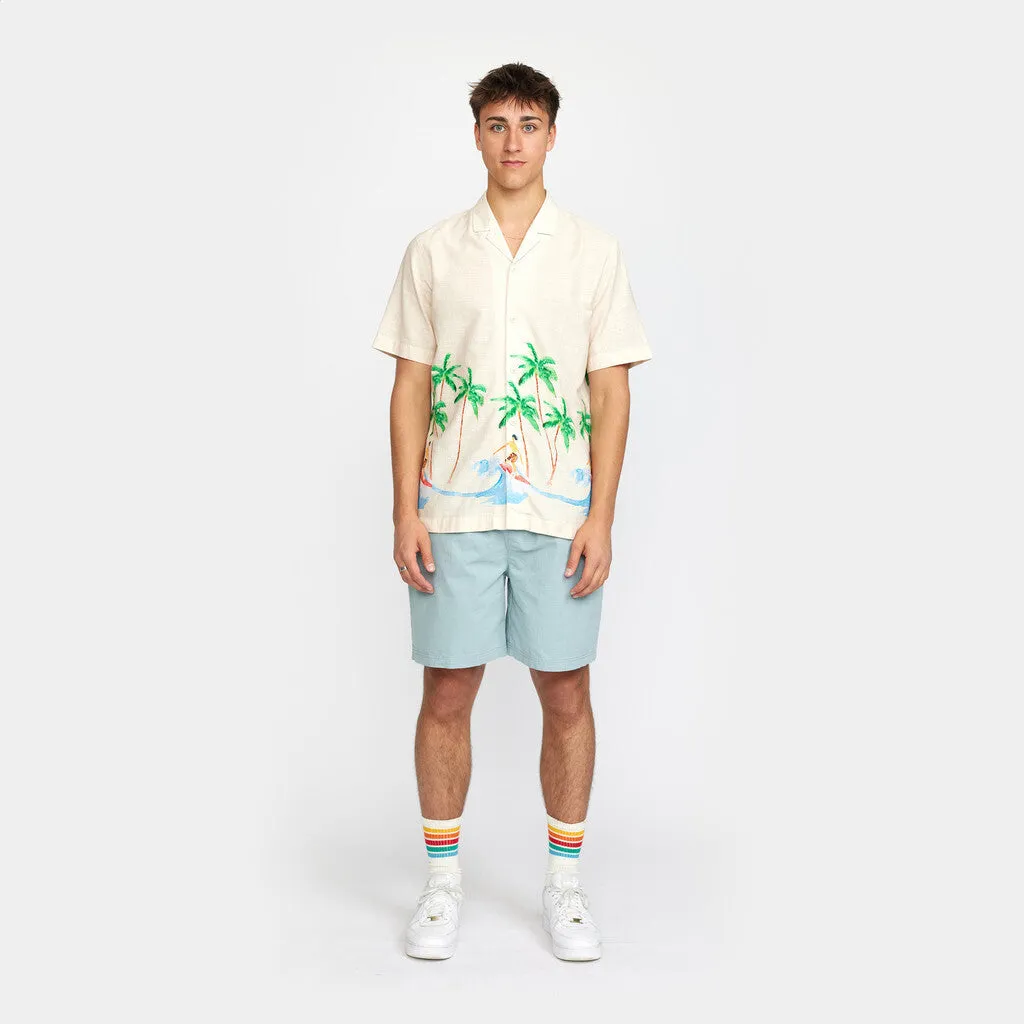 Short-sleeved Cuban Shirt / 3104 - Offwhite sold by Revolution product image thumbnail 2