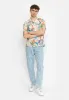 Short-sleeved Cuban Shirt / 3107 - Blue sold by Revolution