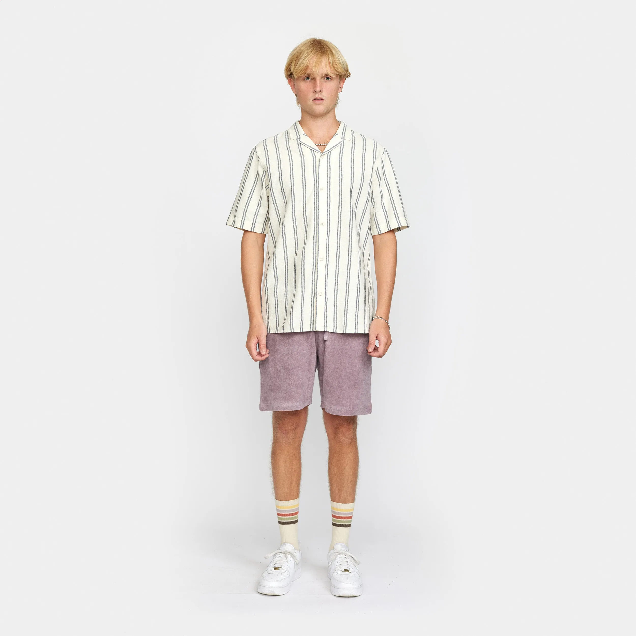 Short-sleeved Cuban Shirt / 3865 - Navy sold by Revolution product image thumbnail 3