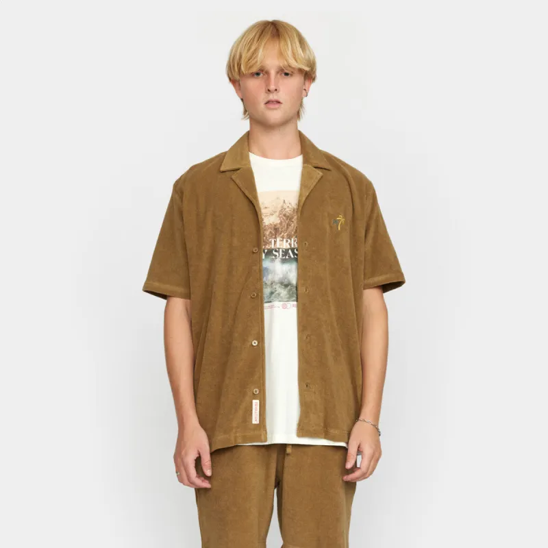 Terry Cuban Shirt / 3110 PAL - Darkkhaki sold by Revolution
