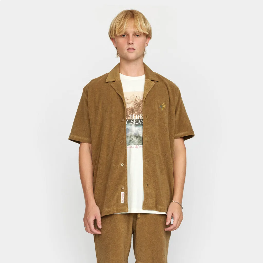 Terry Cuban Shirt / 3110 PAL - Darkkhaki sold by Revolution