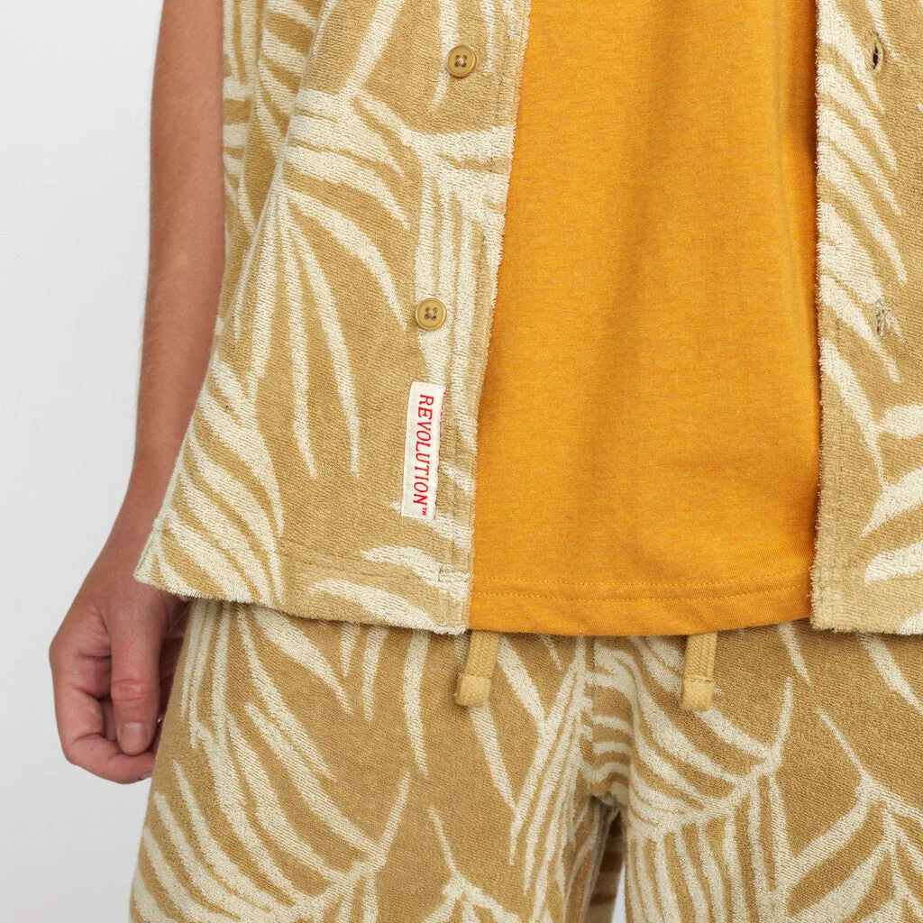 Terry Cuban Shirt / 3101 - Khaki sold by Revolution product image thumbnail 4