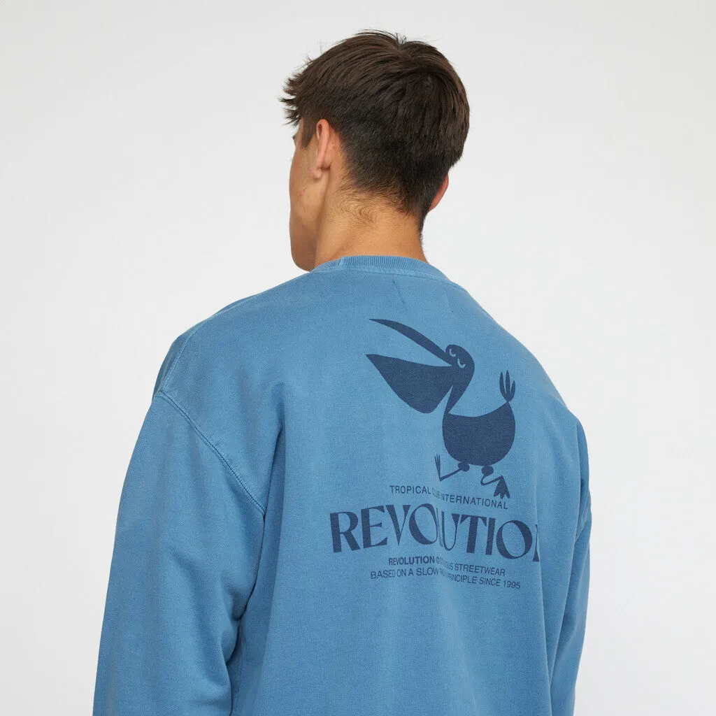 Loose Crewneck / 2773 PEL - Blue sold by Revolution product image thumbnail 2