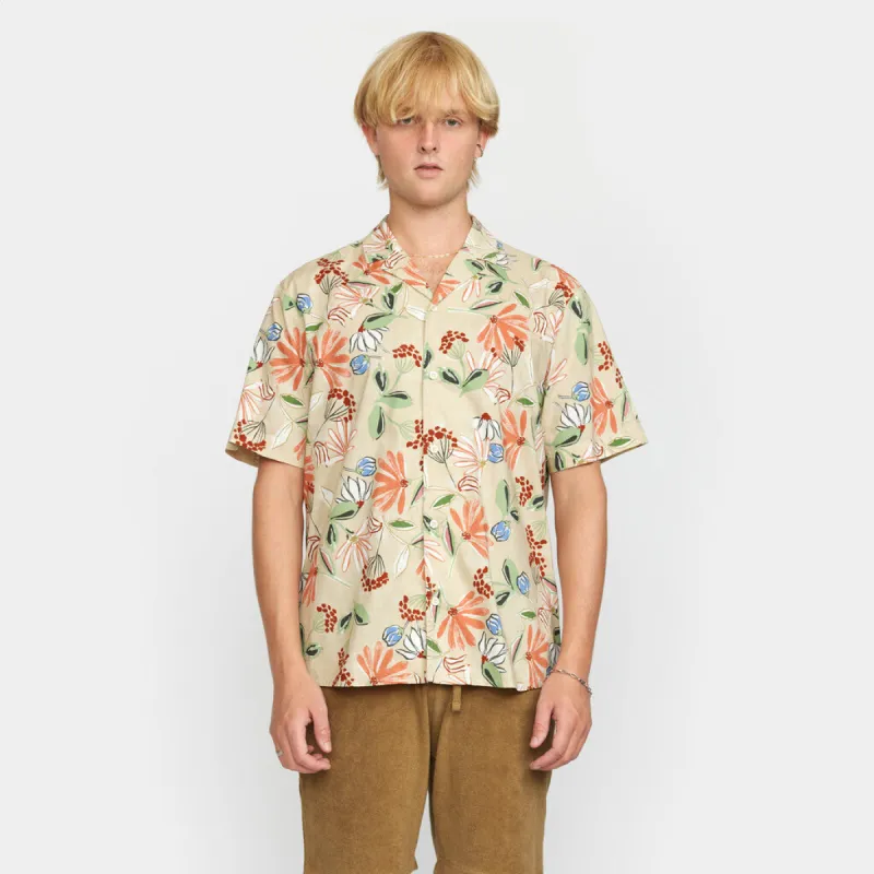 Short-sleeved Cuban Shirt / 3111 - Orange sold by Revolution