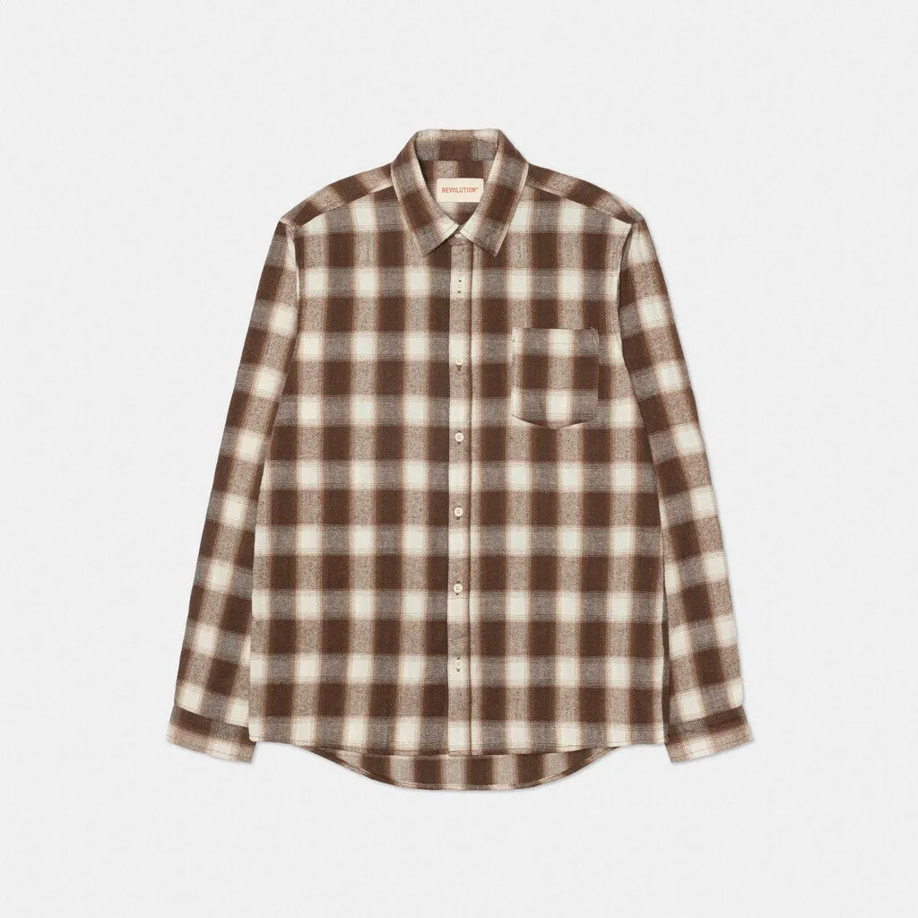 Regular Shirt / 3972 - Brown sold by Revolution product image thumbnail 4
