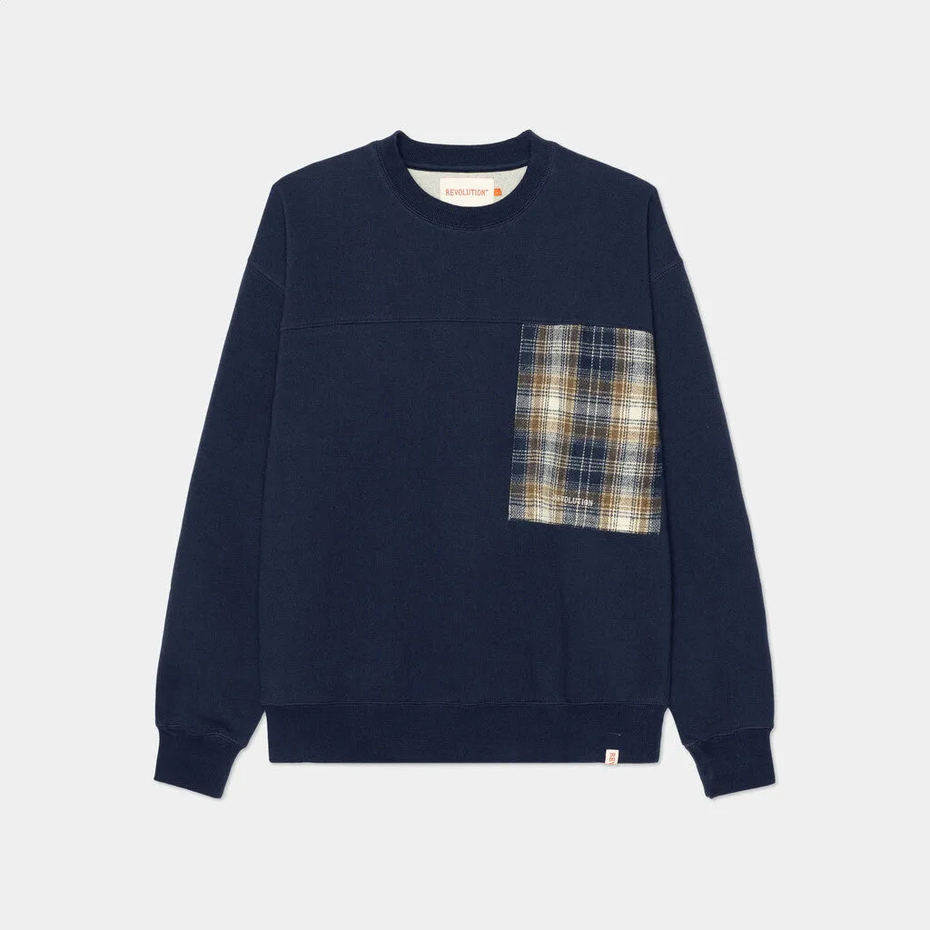 Loose Crewneck / 2762 - Navy-melange sold by Revolution product image thumbnail 5