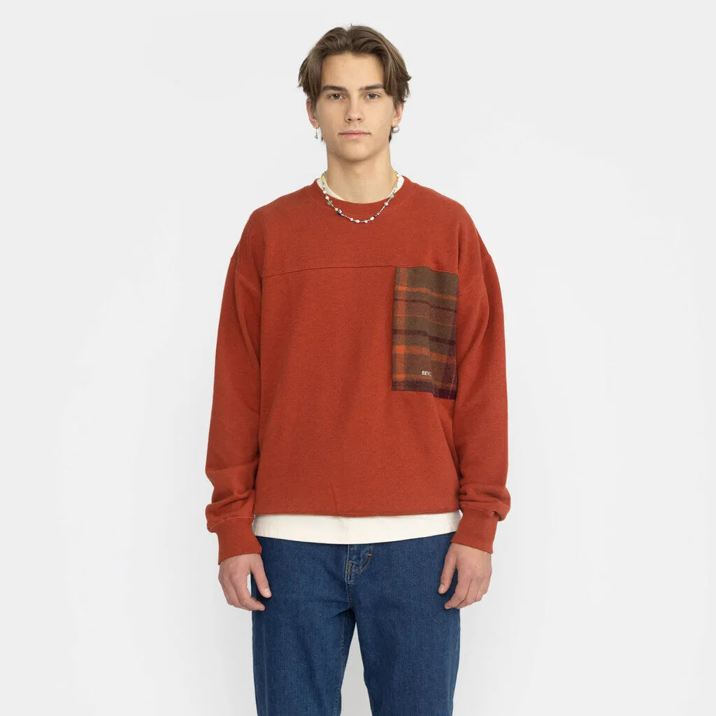 Loose Crewneck / 2762 - Darkred-melange sold by Revolution product image thumbnail 2
