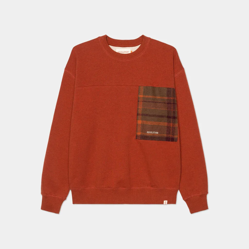 Loose Crewneck / 2762 - Darkred-melange sold by Revolution product image thumbnail 5